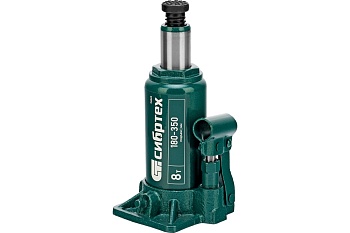 Домкрат бутылочный гидравлический 8т (180-350мм) Сибртех