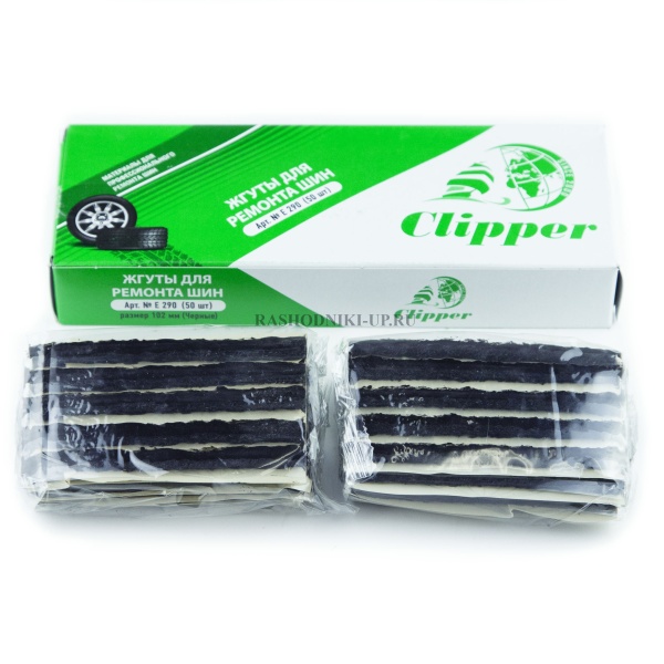 Е 290 Жгут Clipper черный (6мм-100мм) 50шт