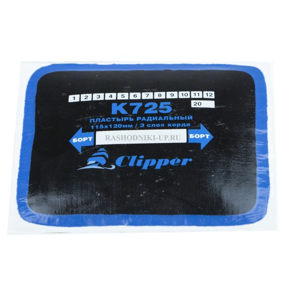 Пластырь К 725 (115*125мм) 1шт 3сл корда
