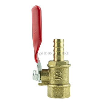 EC 80605 Вентиль шаровый 1/4" внутренняя резьба - 8мм елочка