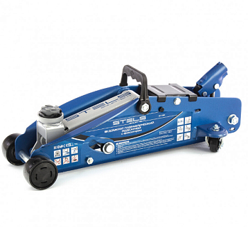 Домкрат подкатной STELS с фиксатором  2,5т (140-385мм) 51132 SAFERY