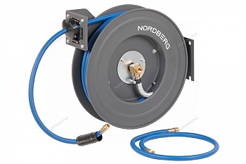 Шланг на самоскручивающейся катушке (20м) (9,5*15,5мм) NORDBERG 1020
