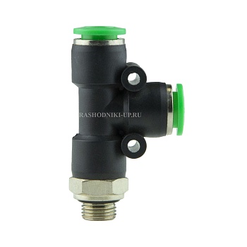 В 256/8 Цанговый L-тройник М 1/4" 8мм с уплотнением