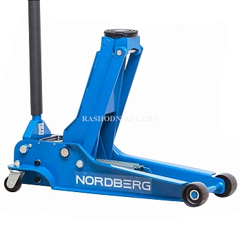 Домкрат подкатной NORDBERG 3,5т (100-565мм) N32035
