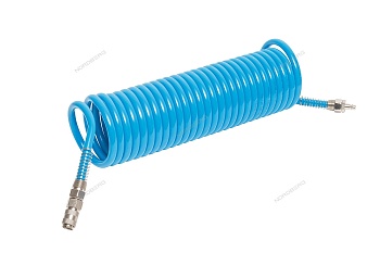 Шланг воздушный спиральный ПУ Ø 10х14 мм, 10 м HS1010PU