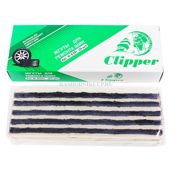 Е 291 Жгут Clipper черный (6мм-200мм) 25шт