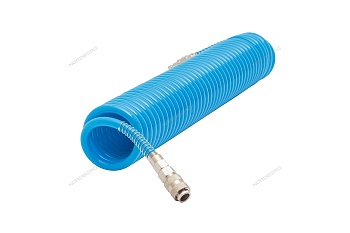 Шланг воздушный спиральный ПУ диам. 8х12мм., 10м HS0810PU