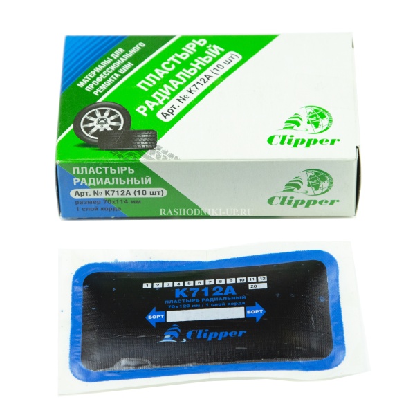 Пластырь К 712А (66*116мм) 10шт 1сл корда