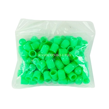 Колпачки 100шт зеленые 08-1000-3G