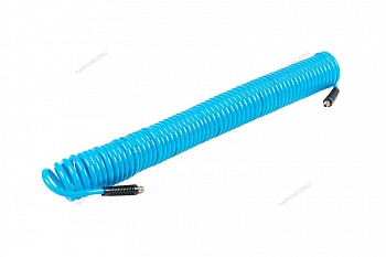 Шланг воздушный спиральный ПУ Ø 8х12 мм, 16 м HS0816PU