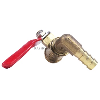 EC 80608 Вентиль шаровый 1/4" внеш резьба елочка 8 мм